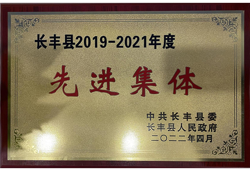 長(cháng)豐縣2019-2021年度先進集體(tǐ)